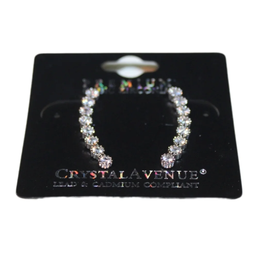 Women's Cubic Zirconia Climbing Earrings - Picture 3 of 16